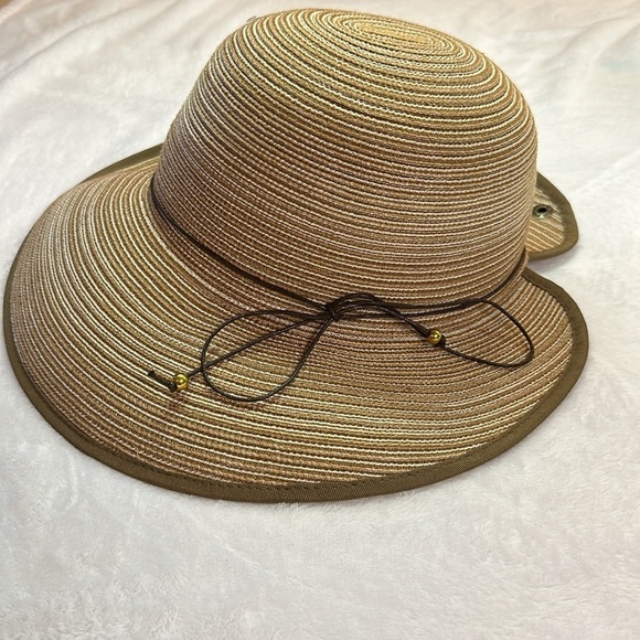 Peter Grimm Wide Brim Floppy Sun Hat Packable Cotton/Nylon EUC